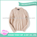 Ladies Fancy Crochet Long Sweater Design Wool Sweater