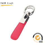 Custom Sournir Promotional Gifts Metal Leather Keychain