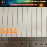 Black Line, White Ground, Polyester Suit Lining Fabric (S132.133)
