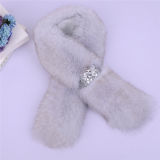 Fashion Thick Winter Warm Custom Made Fox Fur Scarf for Lady