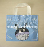 Garment & Shoes Plastic Packaging Bag/ Soft Loop Handle Polybag/ Shopping Bag /Packing Bag