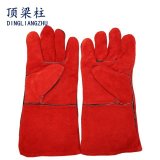 14 Inch Cow Split Genuine Leather Welding Gloves