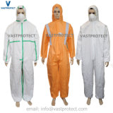 Waterproof Breathable Disposable Polypropylene Microporous Film Coveralls