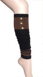 Stripes Legwarmers with Button