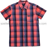 Casual Short Sleeve Check Shirts for Men (ELTDSJ-394)