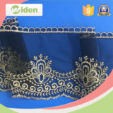 2016 Top One Wholesale Yarn Blue New Design Embroidery Lace