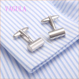 VAGULA Fashion New Design Silver Plated Cylinder Gemelos Copper Cufflinks
