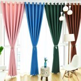 2017 Custom Design Pure Style Polyester Solid Blackout Window Curtain (12F0026)