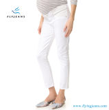 New Design Straight White Women Maternity Denim Jeans by Fly Jeans
