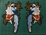 Stock Double Bird New Garment Accessories Embroidered Patches Ym-5