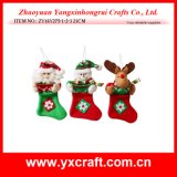 Christmas Decoration (ZY16Y275-1-2-3 23CM) Merry Christmas Sock Gift