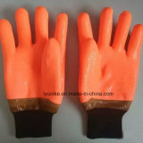 PVC Winter Cashmere Warm Lining Work Safety Gloves