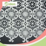 Latest Design Spider Web Pattern100% Milky Polyester Chemical Lace Fabric