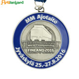 Wholesale Metal Silver Medal with Ribbon