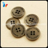 Laser Engraved 4 Holes Nature Corozo Nut Shell Button