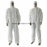 Disposable Waterproof White Anti-Static SMS Coverall