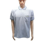 Custom Cotton Embroidery Grey Polo T-Shirt for Men