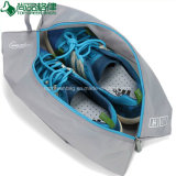 Foldable Polyester Zipper Shoe Pouch Traveling Tote Shoes Bag