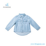 Fashion Pure Color Girls' Long Sleeve Denim Shirt by Fly Jeans