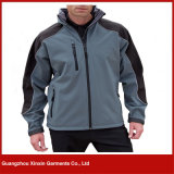 OEM Service Outdoor Mens Hooded Winter Softshell Jacket (J83)