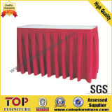 Classy Polyester Rectangle Banquet Table Skirt