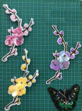 Embroidery Patch Flower Garment Accessory +Beads+Sequin 003