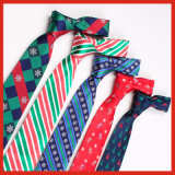 Wholesale Custom Colorful Christmas Tie Men Jacquard Neck Tie