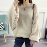 Women 's Pullover Puff Sleeve Winter Coat 2017 New Women' S Sweater (BTQ232)