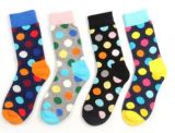 Fashion Dots Knee High Unisex Cotton Sock