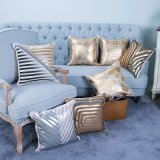 Foil/Gold&Silver Printed Decorative Cushion/Pillow (MX-55)