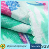60s Plain Weave Slub Rayon Fabric for Summer Dressing