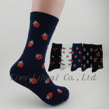 Colorful Cute Fruit Pattern Socks Women Men Personality Middle Socks