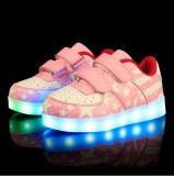 USB Charger Children LED Shoes with Us Flag