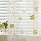 Flower Design Voile Sheer Curtain