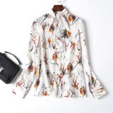 The New Elegant Atmospheric Printed Shirt with Fashion Color