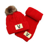 Kids Baby Children Winter Twisted Beanie Hat Set Scarf (SK415S)