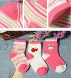 Pink Cute Patton Candy Color Dress Home Baby Sock