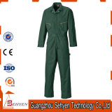 Long Sleeves 35%Cotton and 65%Polyester Coverall with Green Color