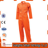 Rflective Tape Orange 65%Polyester and 35%Cotton Coverall with Long Sleeves
