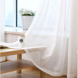 Eco-Friendly Cotton Linen Solid Voile Sheer Curtain Fabric (17F0084)