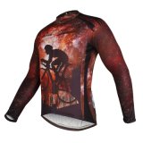Cool Fashion Dark Red Sports Jacket Tops Men's Cycling Jersey