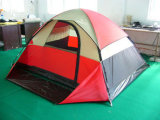 Family Tent Camping Tent for 2-3 Person with Half Cover