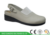 Ladies Leather Casual Shoes with Elastic Fabric