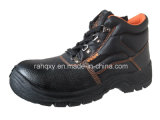 Popular MID-Cut Orange Stitching Safety Shoes (HQ01011)