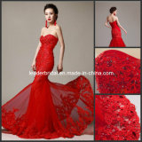 Red Wedding Dress Lace Mermaid Corset Bridal Wedding Gowns H131009