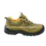 New Light Green Nubuck Safety Shoes (HQ03051)