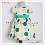 Paisley Organza Polkadot Dress for Party Girl Dress for Kid Clothes