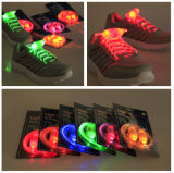 Disposable Colored Flashing LED Round Shoes Parts and Nylon Laces