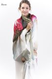 New Cashmere&Modal Blended Digital Printed X Large Shawl