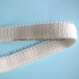 10mm Knitted Picot Edge Elastic with Soft Plush Back